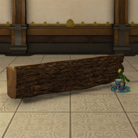 rustic log bench ffxiv.